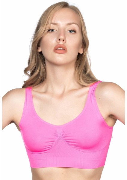 Miraxx Neon Fuşya Mı Emay 4005 Soft Kalın Askı Büstiyer