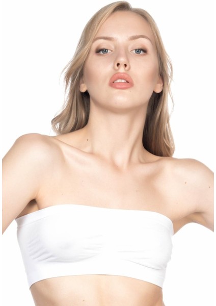 Miraxx Beyaz Mı Emay 4002 Soft Straplez Büstiyer