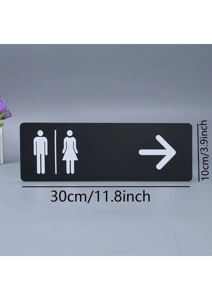 Wc Yönlendirme Tabelası | Siyah Modern Tabela modelleri