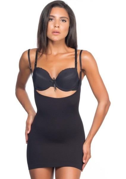 Miraxx Siyah Mı Emay 5043 Göğsü Açık Masajlı Korse fiyatları