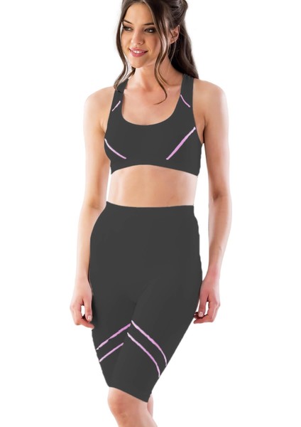 Miraxx Siyah-Pembe Mı Emay 3850 Soft Büstiyer Takım