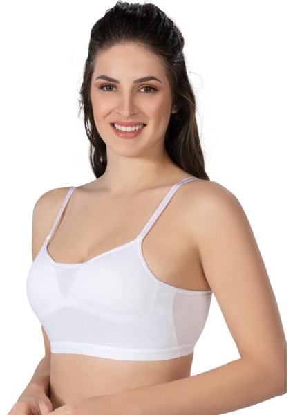 Miraxx Beyaz Mı Emay 1423 Modal Cotton Kaplı Büstiyer
