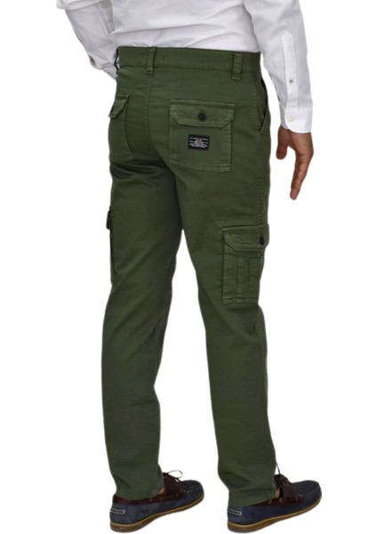 Erkek Kanvas Kargo Pantolon Regular Fit Düz Desen Pamuklu 1955 Model fırsatları
