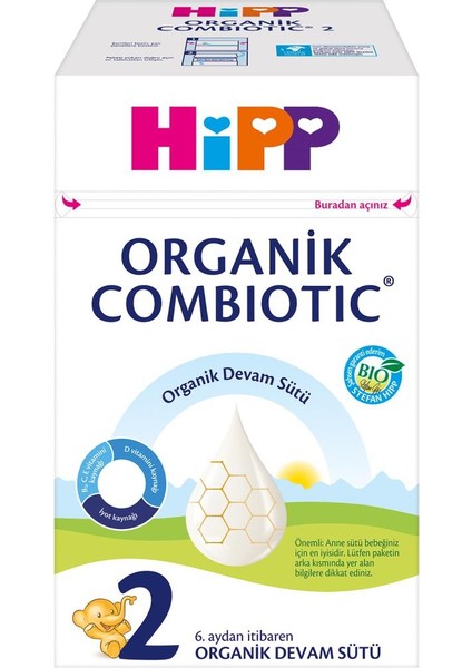 Hipp 2 Organik Combiotic Bebek Sütü 800 gr