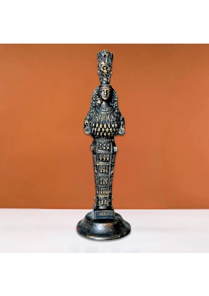 Antik Yunan Efes Artemis Tanrıçası Heykeli - Siyah - Mitolojik Bereket Simgesi, 30 cm modelleri