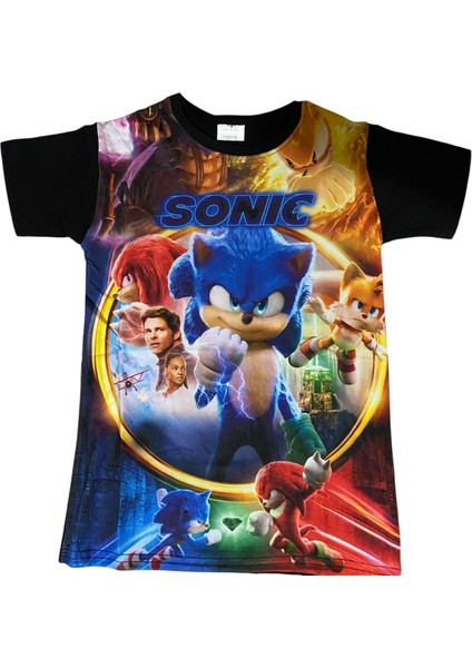 Sonic The Hedgehog Dijital Baskılı Erkek Çocuk Tişört