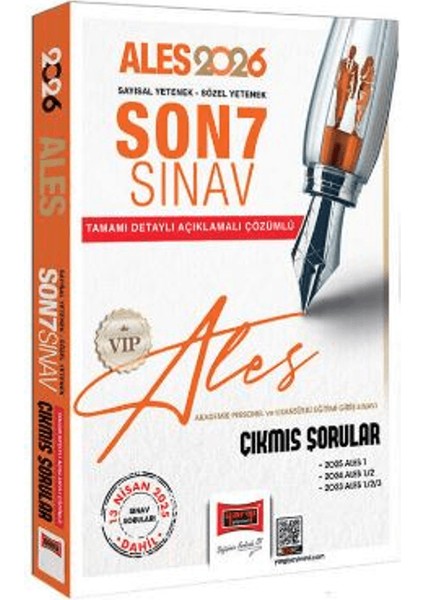 2026 Ales Vıp Son 7 Sınav Çıkmış Sorular (13 Nisan 2025 Sınavı Dahil)