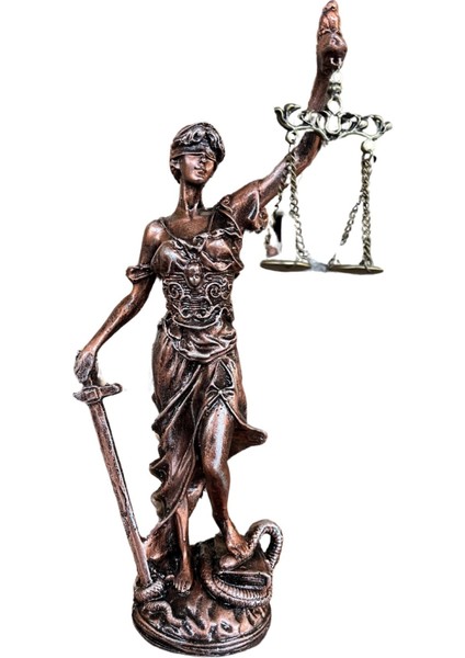 Themis Adalet Tanrıçası Terazi Biblo Heykel 30 cm