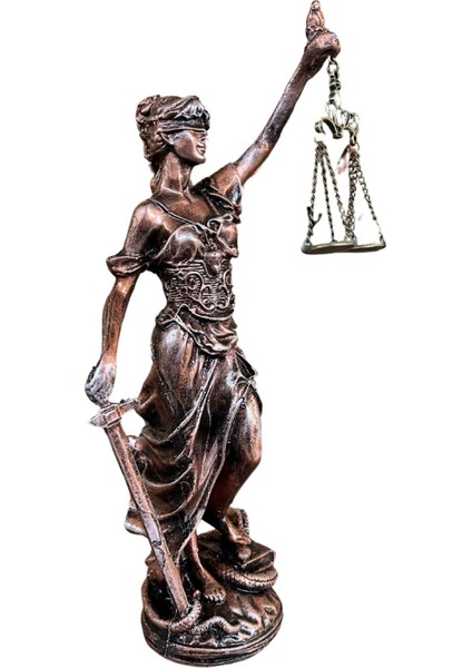 Themis Adalet Tanrıçası Terazi Biblo Heykel 30 cm