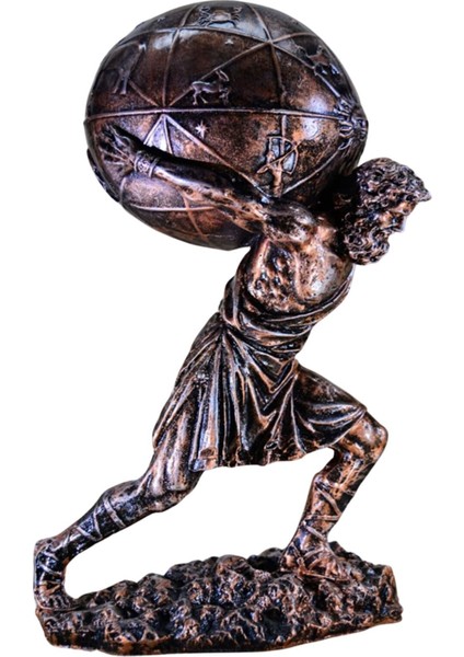 Atlas Heykeli Mitoloji Gökkubbeyi Sırtlayan Titan 32 cm fiyatları
