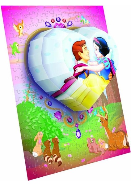 125 Parça 3D Puzzle D.prenses Kalp modelleri