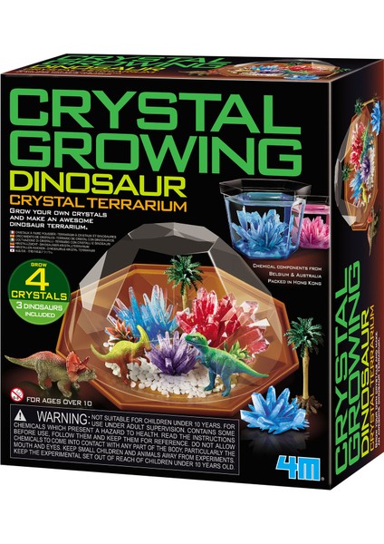 Sihirli Büyüyen Kristal - Dinozor Teraryum Seti