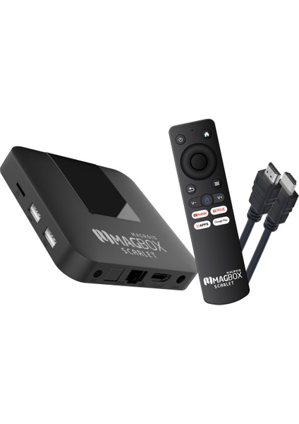 Magbox Magroıd Scarlet 16 GB HDD 2 GB Ram 2.4g H313 Cpu Ses Komut Kumandalı Androıd Tv Box
