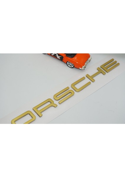 Porsche Bagaj Gold Sarı Renk Yazı Logo Arma fırsatları