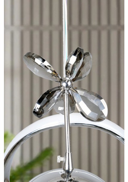 Clasy Model Krom Kaplama Metal Salon Mutfak Oturma Yatak Odası Modern LED Sarkıt Avize Beyaz Işık