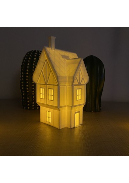 Noel Evleri 3'lü Set Yılbaşı Süsleri Yılbaşı Evleri Noel Dekor Yılbaşı Hediyesi Tealight Mumluk indirimleri