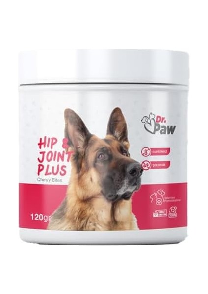 - Hip & Joint Plus: Köpekler Için ve Kas Sistemi Destekleyici Glutensiz ve Şeker Ilavesiz Çiğnenebilir Tablet (120 Gr)