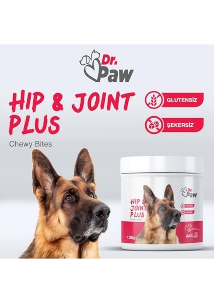 - Hip & Joint Plus: Köpekler Için ve Kas Sistemi Destekleyici Glutensiz ve Şeker Ilavesiz Çiğnenebilir Tablet (120 Gr)