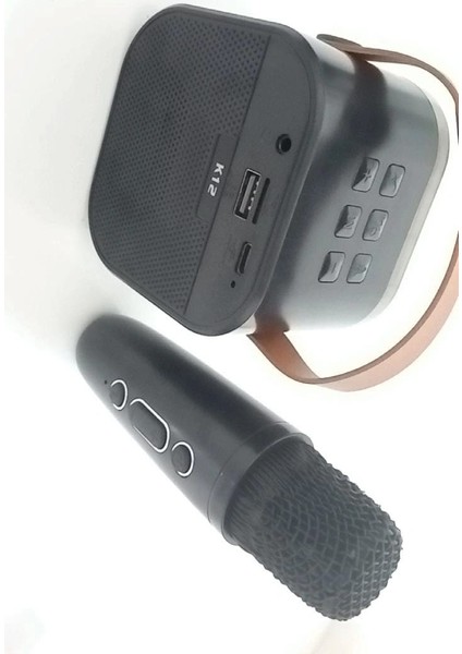 Kablosuz 1 Adet Mikrofonlu Rgb Karaoke Bluetooth Hoparlör