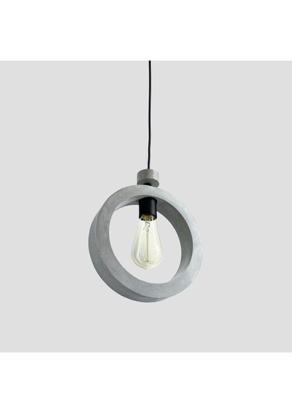 Beton Minimalist Halka Tavan Aydınlatması, İskandinav Tarzı Salon Avizesi modelleri