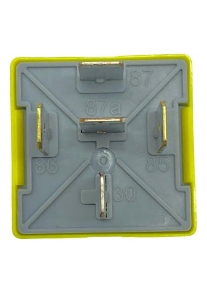 G.CARTIER 12V RÖLE 5 UÇLU 40A (ÇİFT PLATİN) (87a) (DİYOTLU) (SARI) OEM modelleri