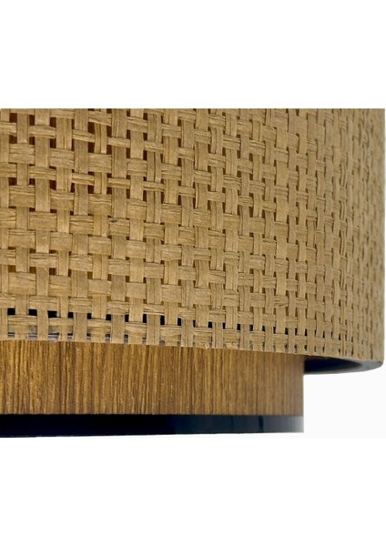 Modern Doğal Hazeran Rattan Hasır Avize