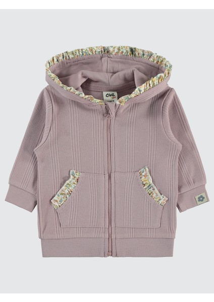 Kız Bebek Hırka 6-18 Ay Soft Lila