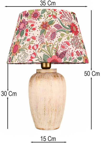 Floravie Handmade Dekoratif Seramik Abajur fiyatları