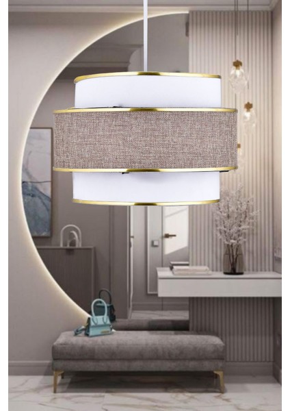 Doğal Hazeran Rattan 3 Katlı Sarkıt Avize, Modern ve Şık Dekorasyon Parçası fiyatları