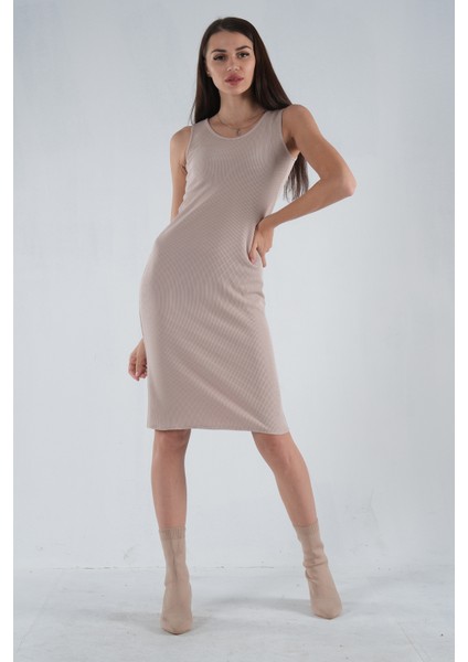 Taş Örme Kolsuz Triko Elbise 0104029.50
