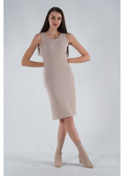 Taş Örme Kolsuz Triko Elbise 0104029.50