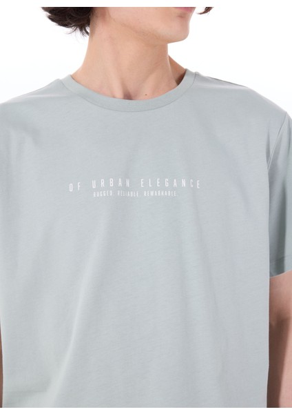 Bisiklet Yaka Baskılı Yeşil Erkek T-Shirt M5SM-TST1306 fırsatları