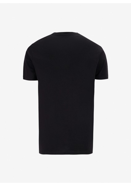 Bisiklet Yaka Baskılı Siyah Erkek T-Shirt PBF5SM-TST9547 fiyatları