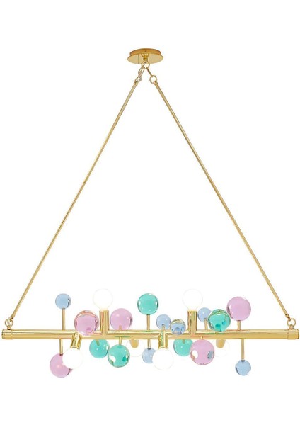 Renkli Bubble Linear Avize