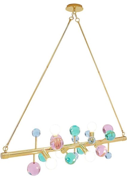 Renkli Bubble Linear Avize