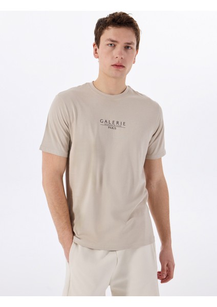 O Yaka Baskılı Ekru Erkek T-Shirt Onsvısta Reg Ss Tee modelleri