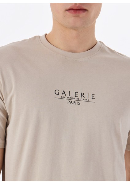 O Yaka Baskılı Ekru Erkek T-Shirt Onsvısta Reg Ss Tee fırsatları