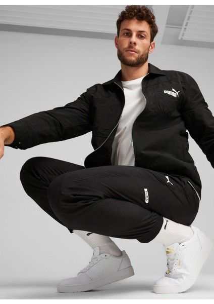 67970301 Rad/Cal Woven Pants Puma B Siyah Lastikli Bel Regular Fit Erkek Eşofman Altı