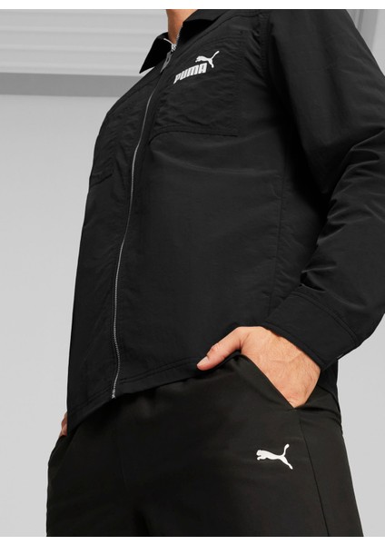 67970301 Rad/Cal Woven Pants Puma B Siyah Lastikli Bel Regular Fit Erkek Eşofman Altı