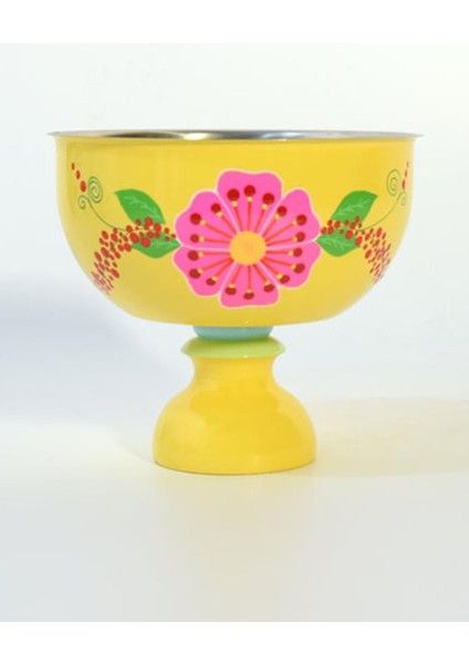 Çelik Kase 1132 Ayaklı 18 cm Kase