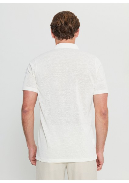 Polo Yaka Düz Ekru Erkek T-Shirt ACE091252045_EKR indirimleri