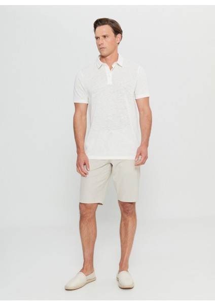 Polo Yaka Düz Ekru Erkek T-Shirt ACE091252045_EKR fiyatları