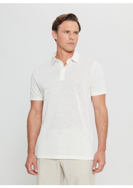 Polo Yaka Düz Ekru Erkek T-Shirt ACE091252045_EKR modelleri
