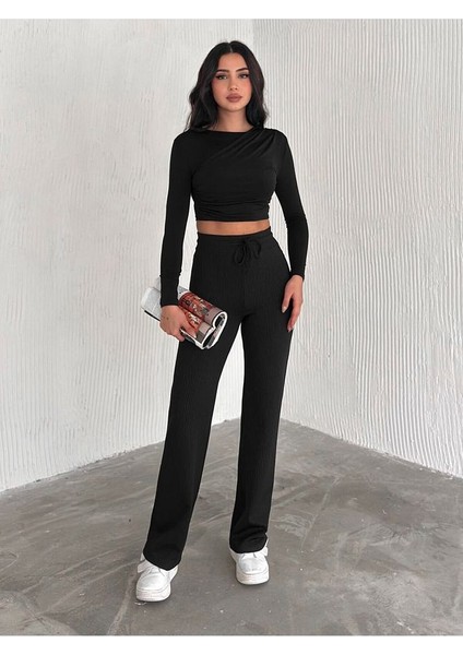 Fitilli Günlük Comfortable Pantolon-Eşofman-Içi Şardonlu indirimleri