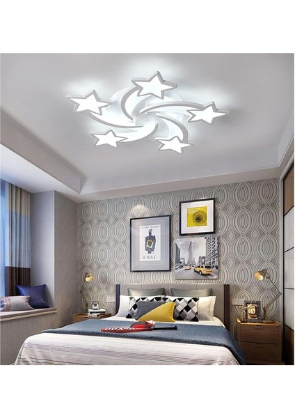 Qcyuui Kısılabilir LED Tavan Lambası 60W Modern Akrilik