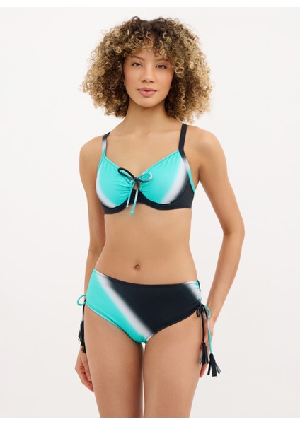 Mavi - Siyah Kadın Bikini Takım 251012