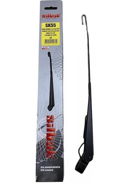 SİLBAK SİLECEK KOLU (KANCALI) (M8 400 MM) BMC FATİH/TM30-FORD P100/TAUNUS