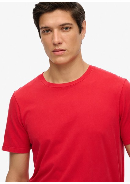 Bisiklet Yaka Kırmızı Erkek T-Shirt M1012140A-F7L_CLASSIC Essentıal Tee