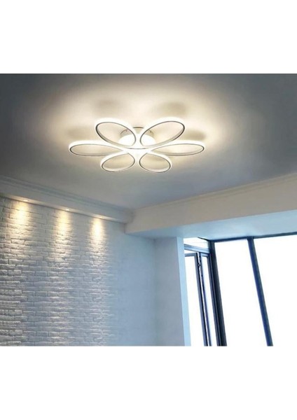 Modern beyaz LED avize, şık tasarım ve zarafet katıyor
