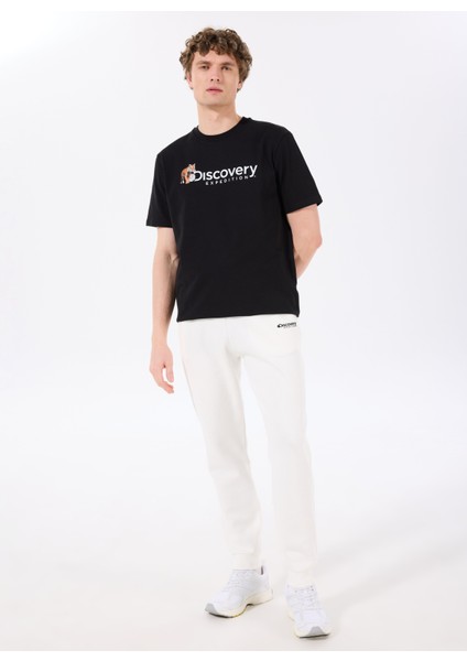 D5SM-EA3886 Beyaz Relaxed Düz Erkek Eşofman Altı